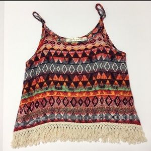 Liberty Love tribal print tank top XS